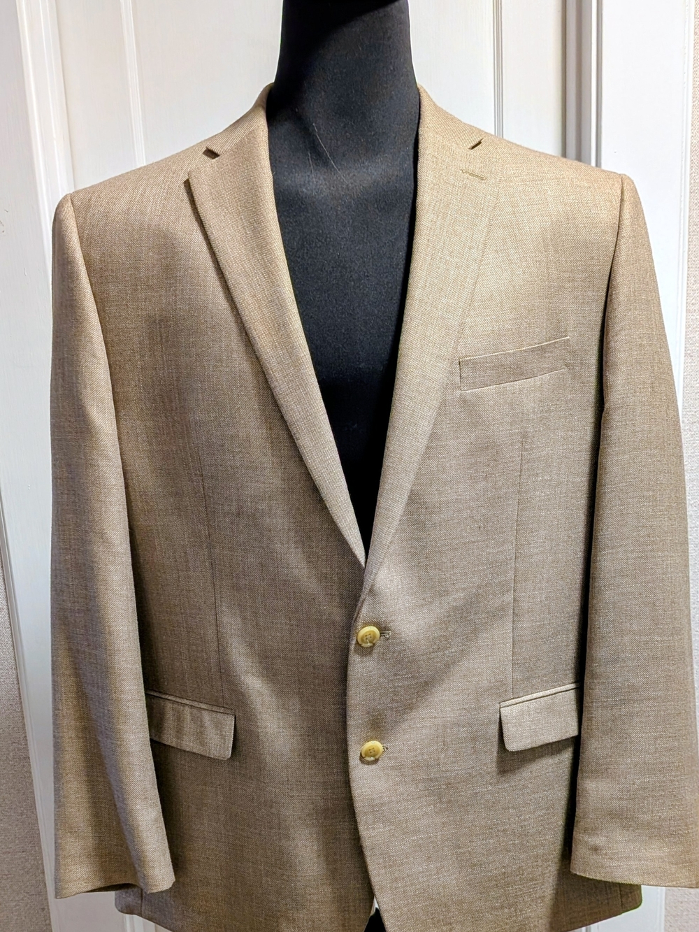 Lauren Ralph Lauren Light Tan Sport Coat with Notch Lapels